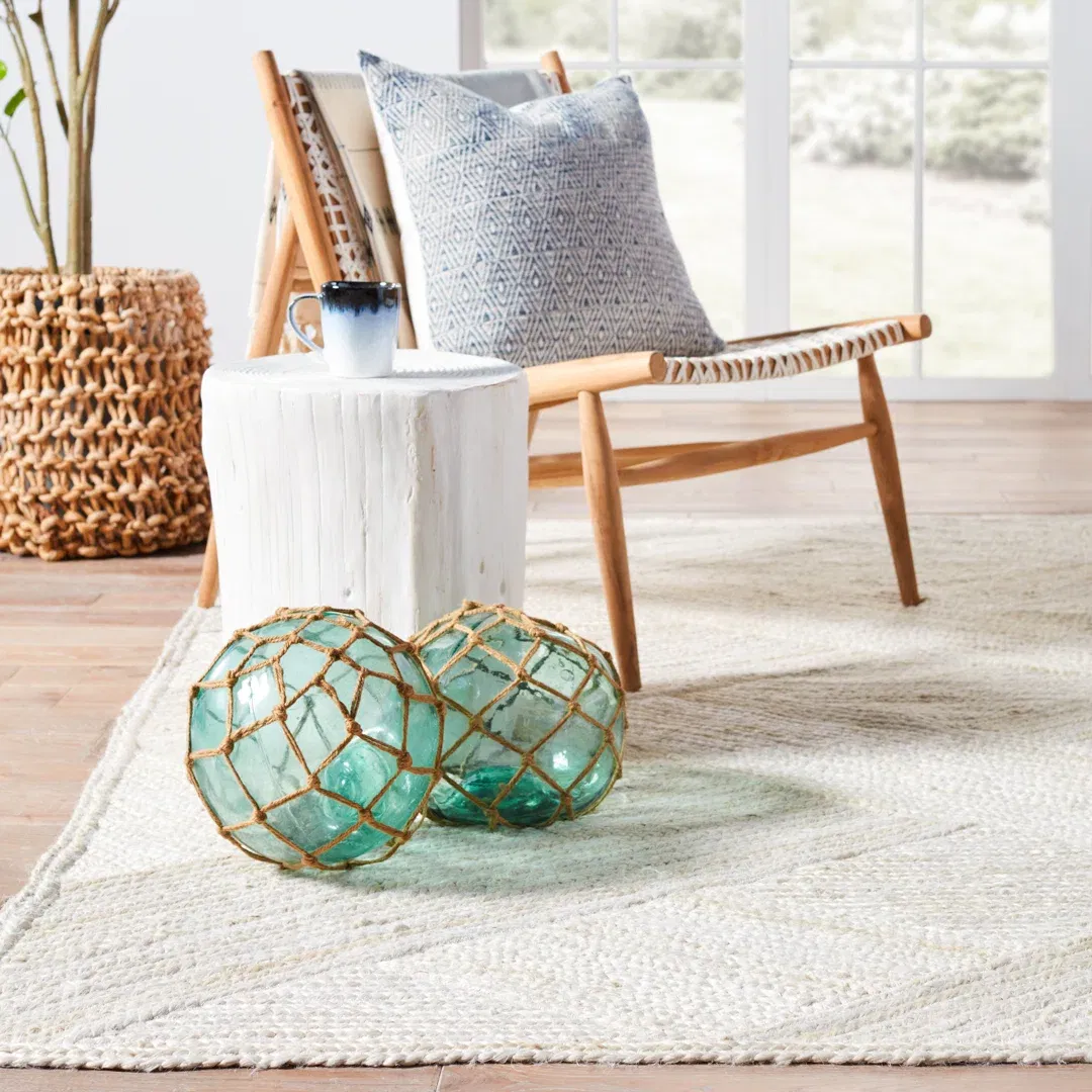 Dawes Natural Trellis Ivory Area Rug (5'X8') large image 