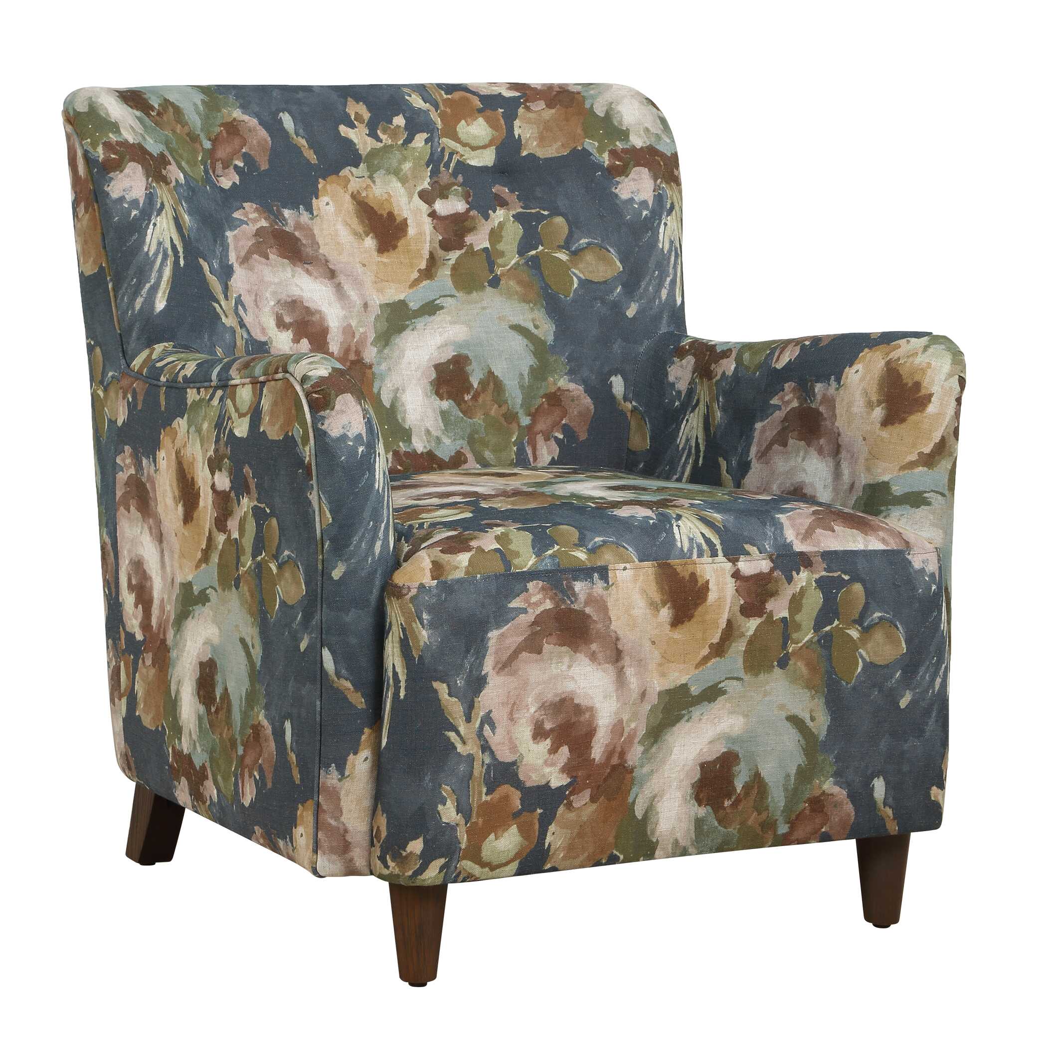 Lainey Floral Upholstered Armchair, Furniture by Uttermost, 30" width x 32.5" height x 31.5" depth View 7