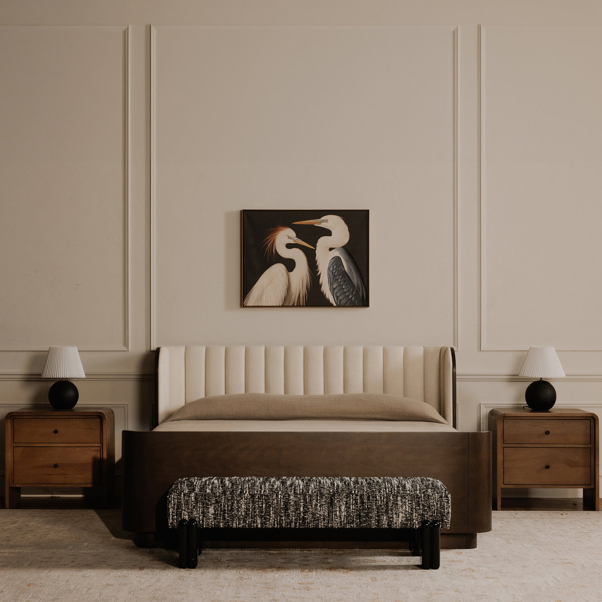 Priya Bench Black, Benche by Moe's Home, 55.9" width x 16.5" height x 20.5" depth View 6