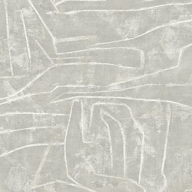 Urban Chalk Grey Peel & Stick Wallpaper large image 