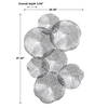 Ripley Pewter Metal Wall Art, by Uttermost, 47" width x 31" height x 3" depth thumbnail 3