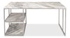 Open Desk With Shelves, Marble Top thumbnail 8