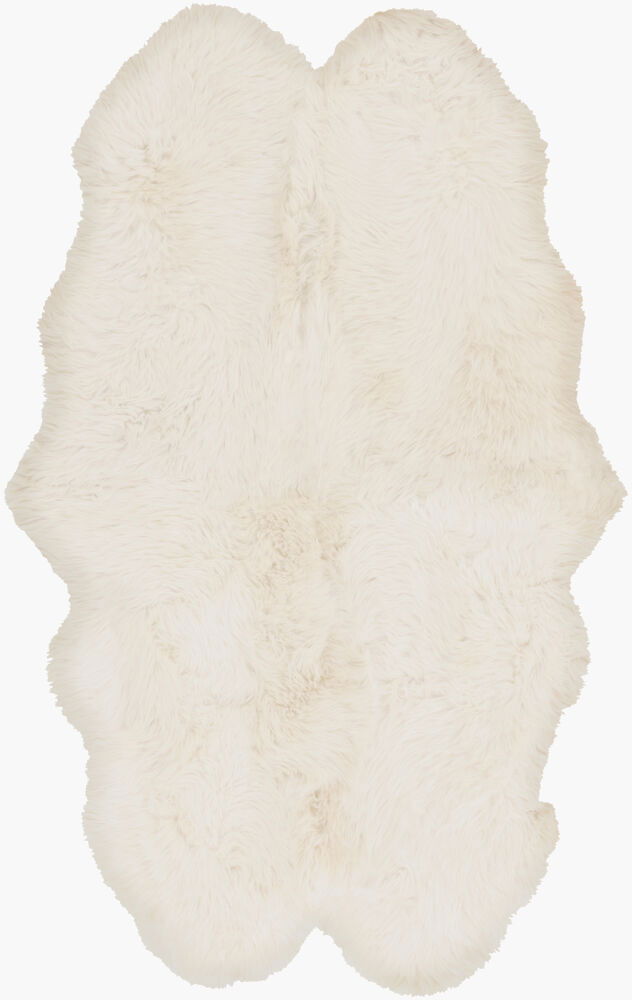 Sheepskin Handmade Rug, by Surya, 6' length x 4' width
