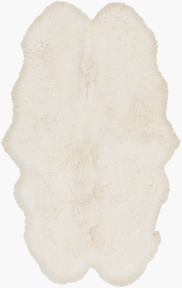 Sheepskin Handmade Rug, by Surya, 6' length x 4' width