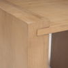 Wesson Light Brown Wood Accent Table, Side & End Table by Mercana, 23" length x 22" width x 22" height thumbnail 8