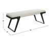 Hover Modern Bench, Benche by Uttermost, 53" width x 19" height x 16" depth thumbnail 3