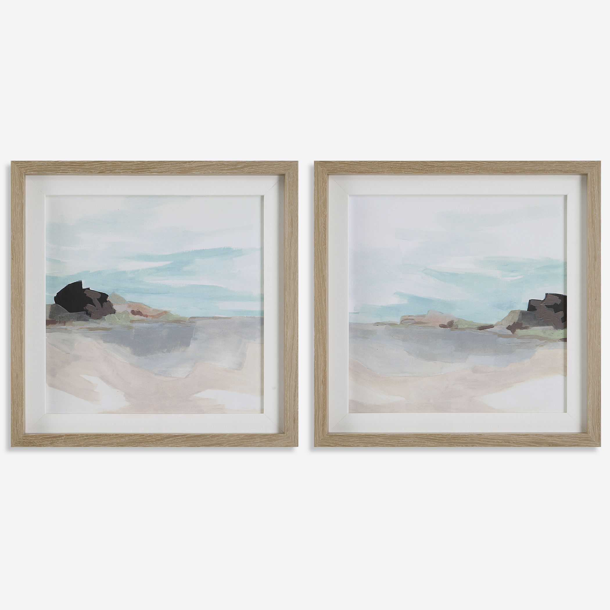 Glacial Coast Framed Prints, Set/2 large image 