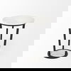Bombola I (Small) 15L x 15W White Round Marble Top with Black Metal Frame Accent Table thumbnail 4