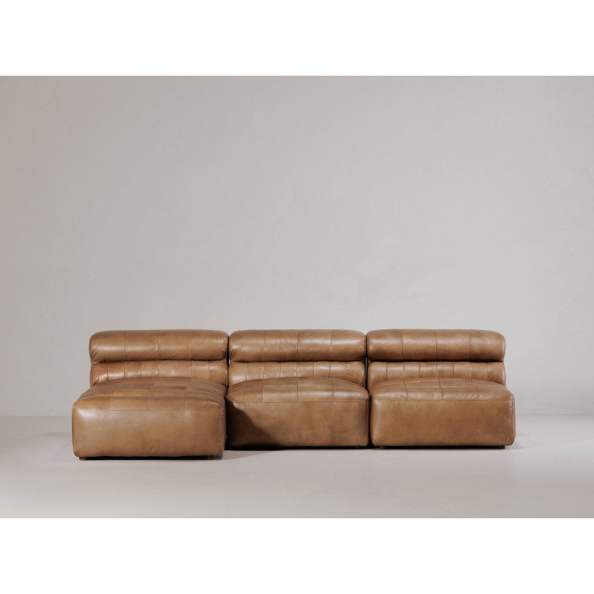 Ramsay Leather Chaise Tan, Chaise Lounges & Daybed by Moe's Home, 36" width x 28" height x 65.5" depth View 6