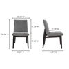 Charlie Dining Chair Dark Grey – Set Of Two thumbnail 7