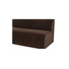 Naomi Convex Sofa Dark Brown, Sectional Sofa by Moe's Home, 80.7" width x 28.3" height x 39" depth thumbnail 6