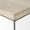 Faye (Set of 2) 19L x 19W x 26H Beige Finished Wood with Gold Metal Base Accent Tables, Side & End Table by Mercana, 19" length x 19" width x 26" height thumbnail 10