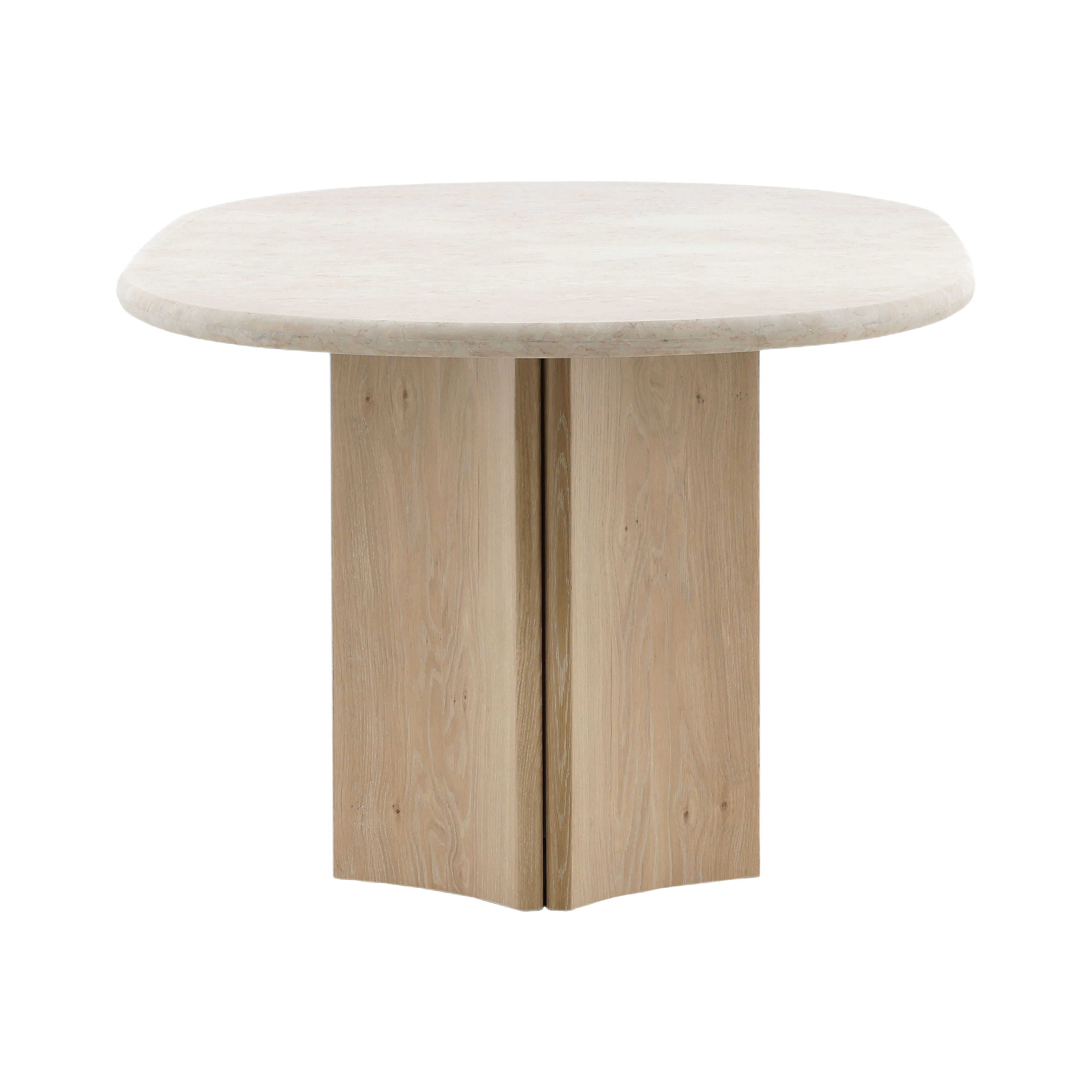 Oja Dining Table Natural 88', by Dovetail, 88.38" width x 29.37" height x 42.3" depth View 3