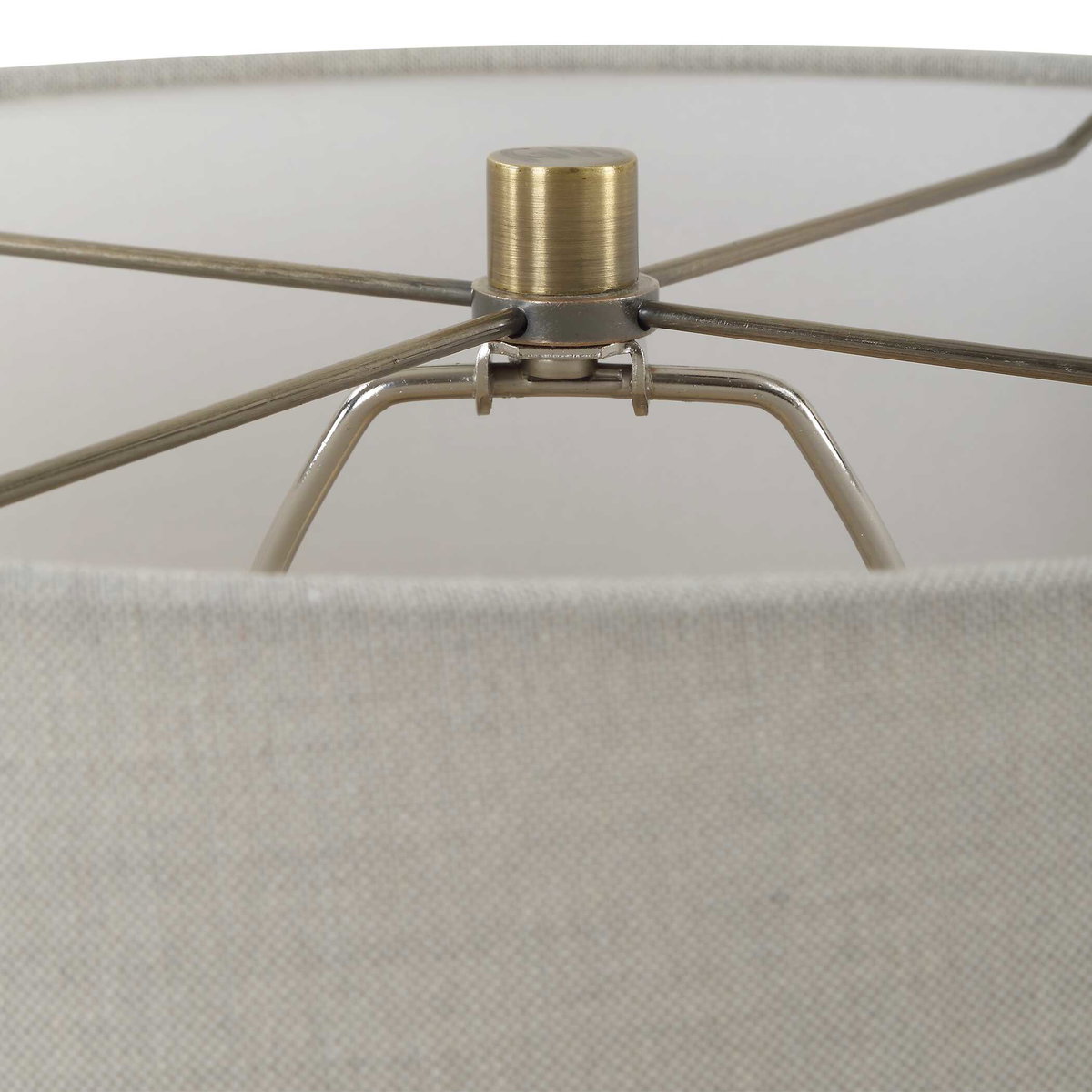 Rimini Black Glaze Table Lamp, by Uttermost, 15" width x 24.25" height x 15" depth View 7