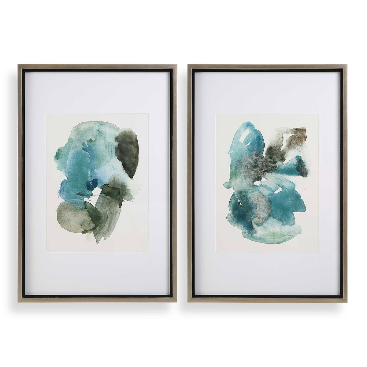 Blueprints Watercolor Prints Set Of 2, Art by Uttermost, 27" width x 40" height x 1.5" depth View 1