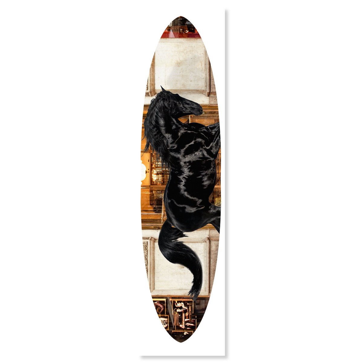 Royal Shopping in Italy - Decorative Acrylic Surfboard (No Embellishment), Art by Oliver Gal,  76x18 View 1