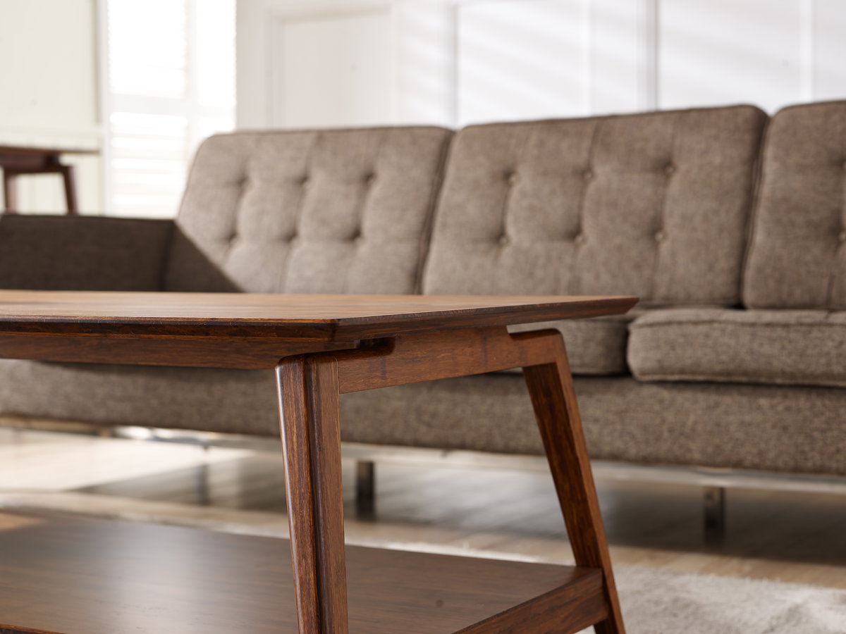Antares Coffee Table, Exotic, Living Room by Greenington, 24" length x 48" width x 17.5" height View 2