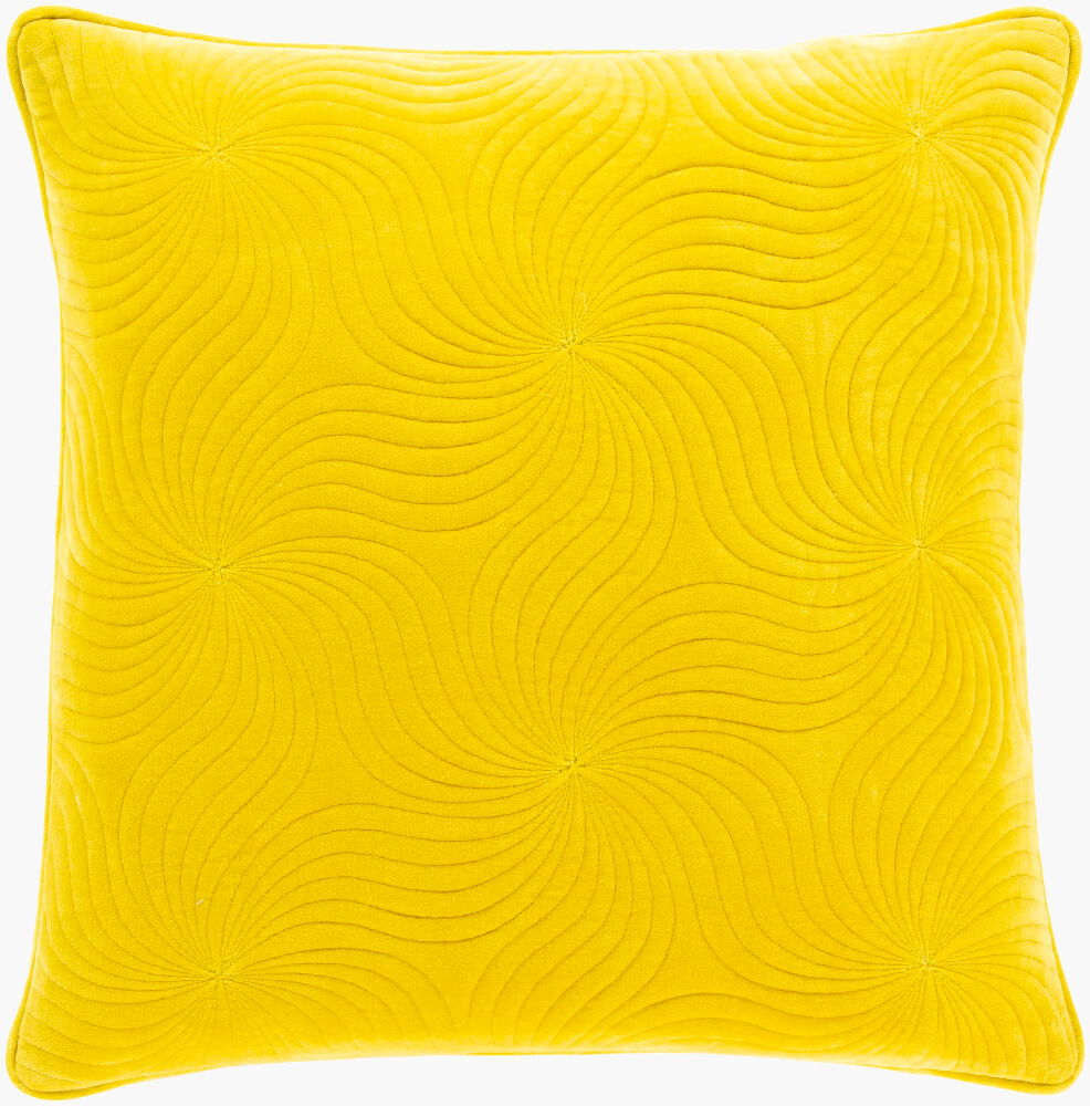 Quilted Cotton Velvet Accent Pillow large image 
