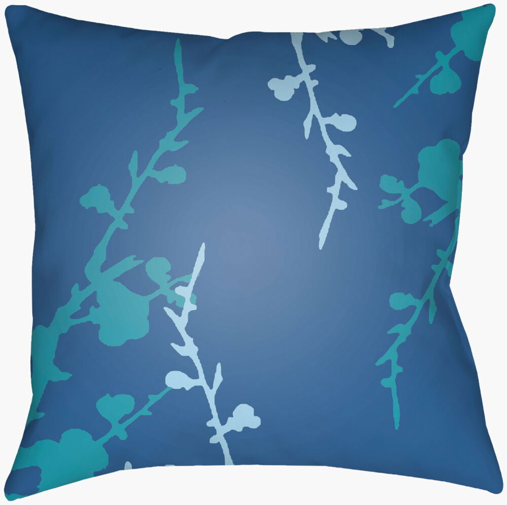 Chinoiserie Floral Accent Pillow, Decorative Pillow by Surya, 18" length x 18" width