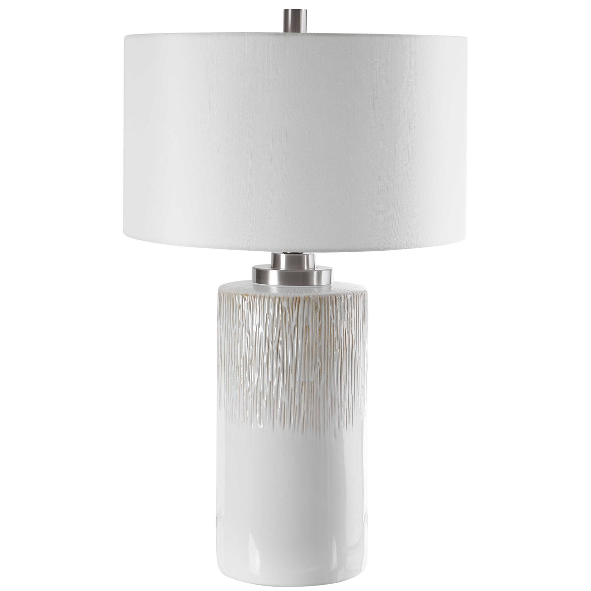 Georgios Cylinder Table Lamp, by Uttermost, 1'6" width x 2'4.5" height x 1'6" depth View 4