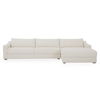 Farrow Sectional Flecked Oat Right, Sectional Sofa by Moe's Home, 130.5" width x 31.75" height x 61.5" depth thumbnail 1