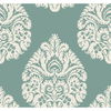 Teardrop Damask Teal Wallpaper thumbnail 0