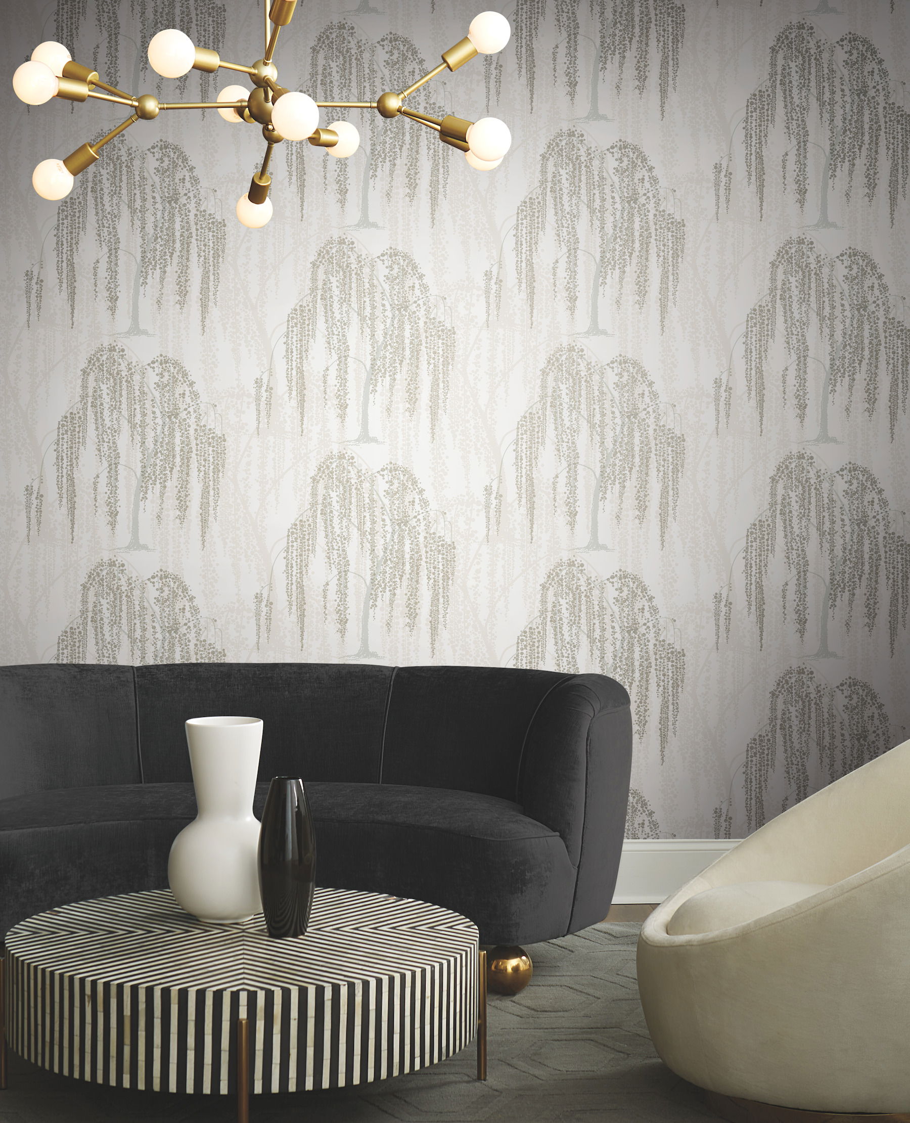 Willow Glow Neutral Wallpaper large image 