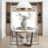 Denver 91.5x38 Rectangular Brown Solid Wood Top & Base Dining Table thumbnail 2