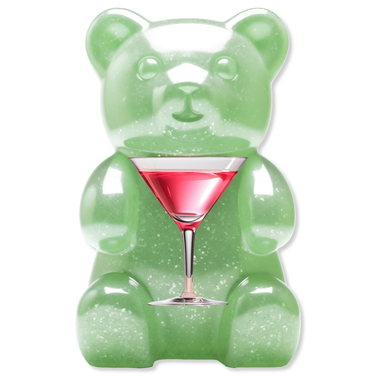 Gummy Bear Jade with Cosmo (No Embellishment), Art by Oliver Gal,  15x10 View 1