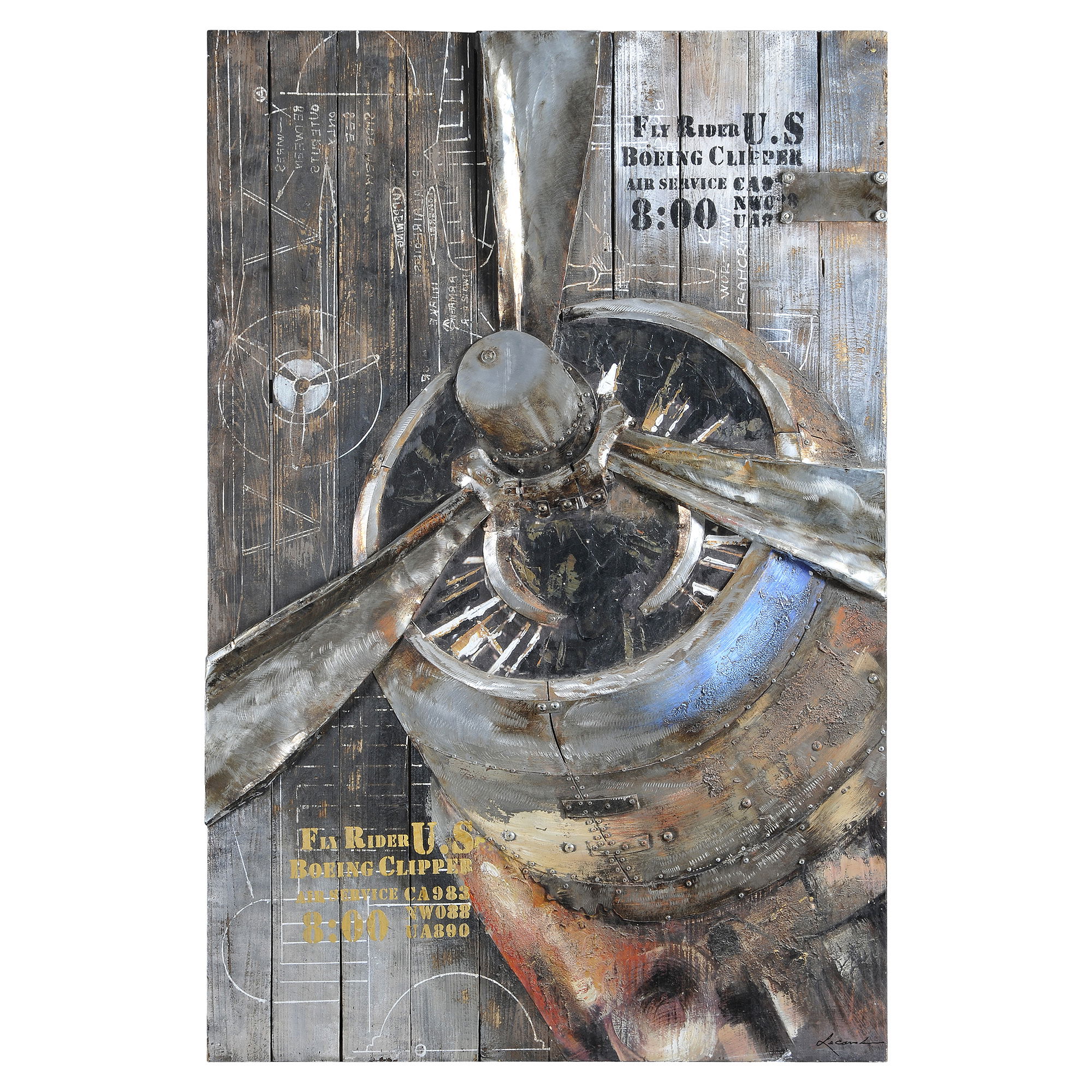 Fly Rider Wall Art, by Renwil, 40" width x 60" height x 1.8" depth View 1