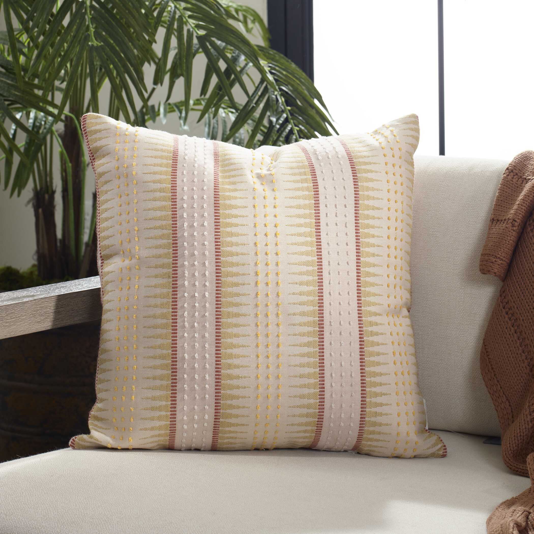 Backgammon Petal Outdoor Pillow, Decorative by Uttermost, 20" width x 20" height x 8" depth View 2