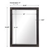 Gower Aged Black Vanity Mirror, by Uttermost, 2'1.25" width x 2'10.62" height x 1.5" depth thumbnail 3