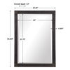 Gower Aged Black Vanity Mirror, by Uttermost, 25.25" width x 34.62" height x 1.5" depth thumbnail 3