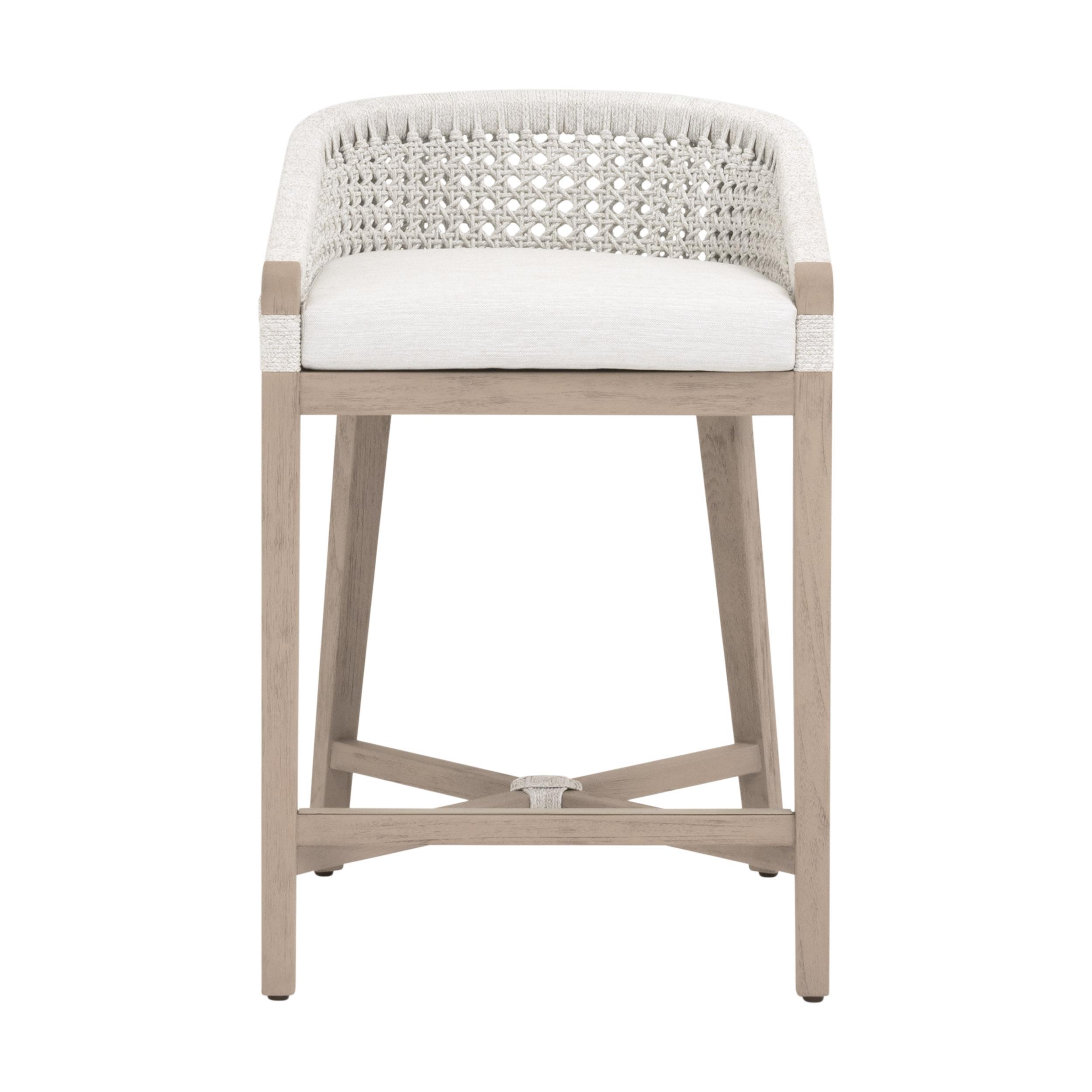 Montecito Outdoor Counter Stool, Dining Chair by Essentials for Living, 21" width x 32.25" height x 21" depth View 1