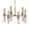 Cret 12 Light Brass Chandelier, by Uttermost, 31" width x 20.62" height x 31" diameter x 31" depth thumbnail 9