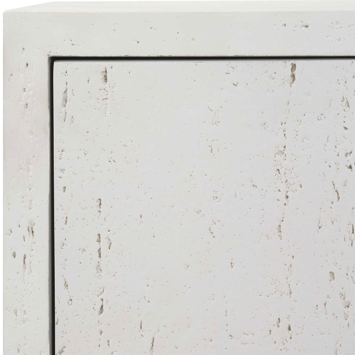 Emma 2 Door White Cabinet, Cabinets & Chest by Uttermost, 32" width x 32.25" height x 14.25" depth View 8