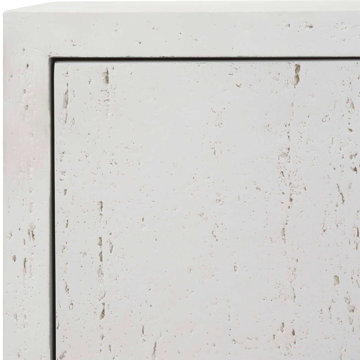 Emma 2 Door White Cabinet, Cabinets & Chest by Uttermost, 32" width x 32.25" height x 14.25" depth View 8