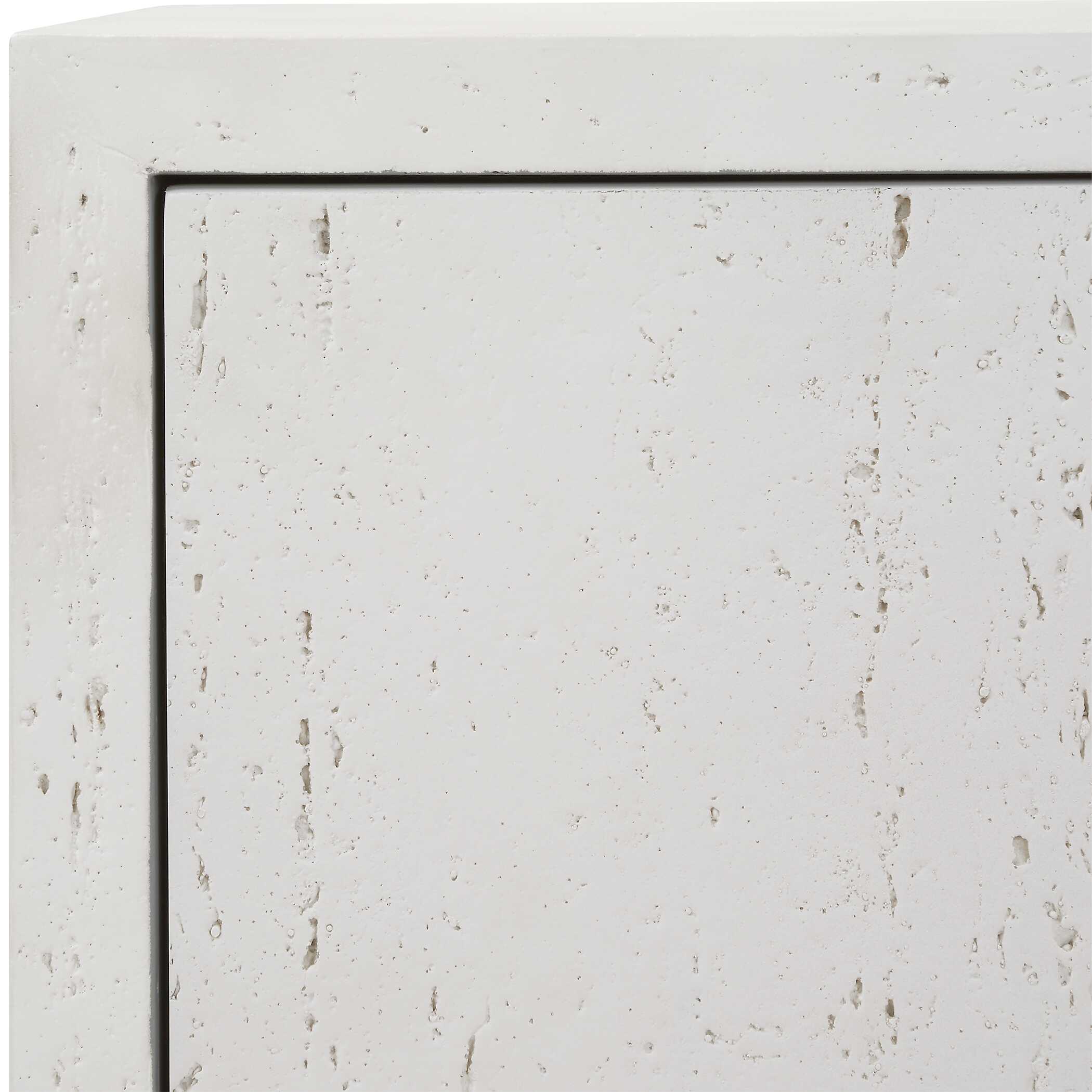 Emma 2 Door White Cabinet, Furniture by Uttermost, 32" width x 32.25" height x 14.25" depth View 8