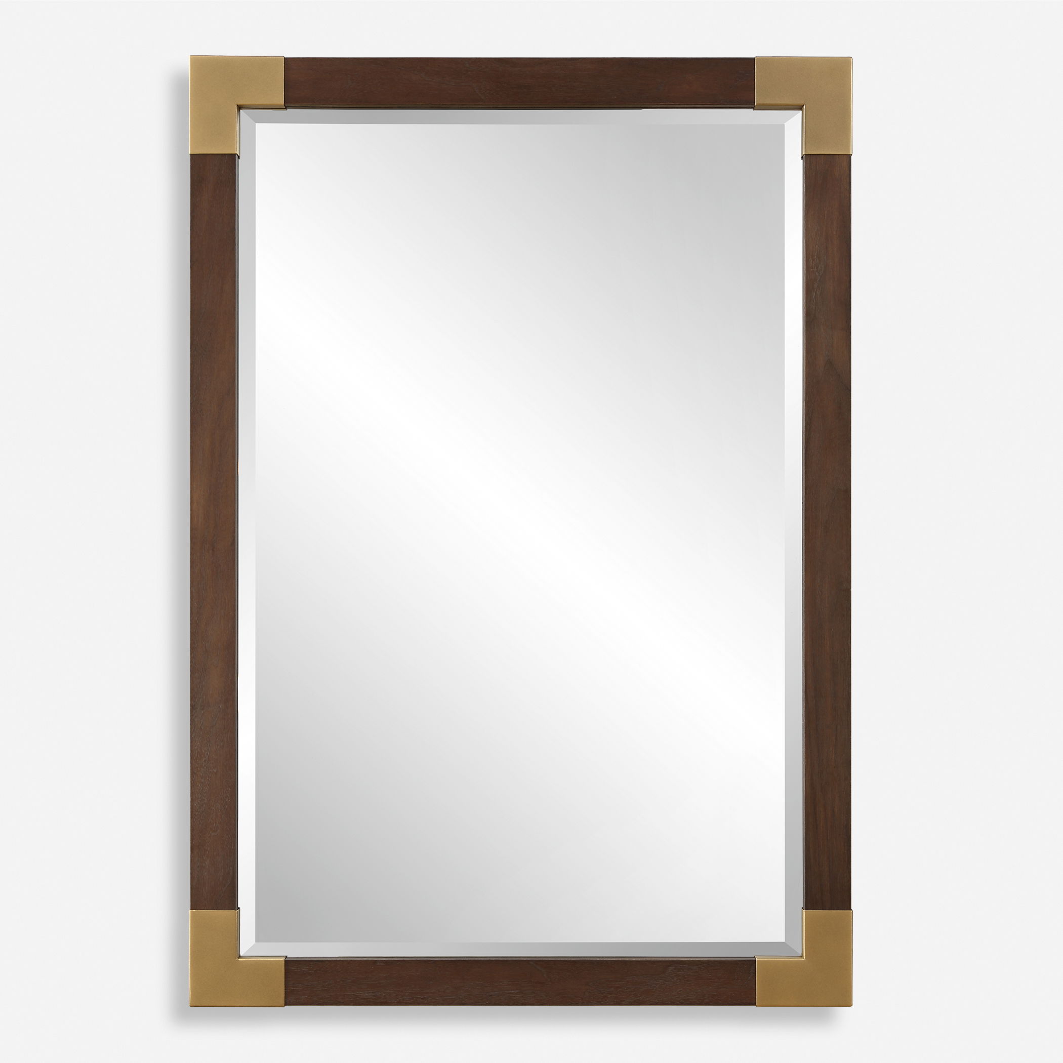 Rhea Walnut Mirror large image 