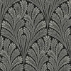 Shell Damask Black Wallpaper, by York Wall, 33' length x 1'8.5" width x 0.02" depth thumbnail 1