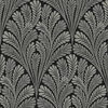 Shell Damask Black Wallpaper, by York Wall, 33' length x 1'8.5" width x 0.02" depth thumbnail