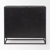 Sloan 40.0W Black Wood with Black Metal Frame Accent Cabinet, Cabinets & Chest by Mercana, 40" length x 17.5" width x 36.25" height thumbnail 5