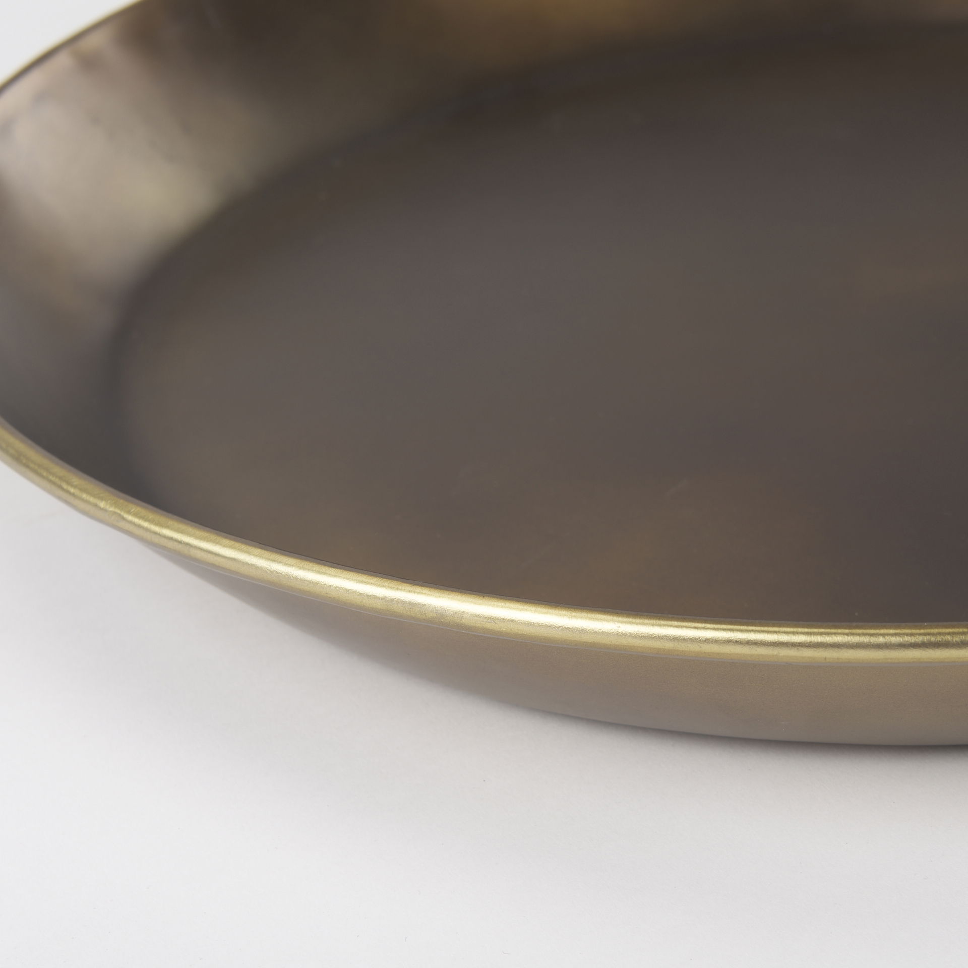 Eagan  Brass Aluminium Tray Medium large image 