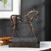 Titan Horse Sculpture, Figurines & Statue by Uttermost, 13.5" width x 16.5" height x 5.37" depth thumbnail 2