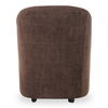 Drava Rolling Dining Chair Dark Brown, by Moe's Home, 26" width x 32.5" height x 26" depth thumbnail 4