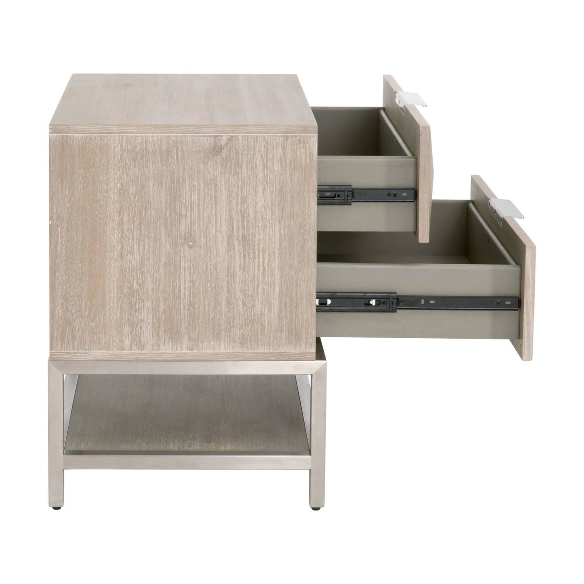 Atlas 2-Drawer Nightstand, by Essentials for Living, 23.5" width x 26.25" height x 19" depth View 6