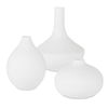 Apothecary Satin White Vases, Set/3 thumbnail 0