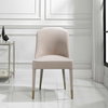 Brie Armless Chair Champagne Set Of 2, Furniture by Uttermost, 21" width x 36.5" height x 27" depth thumbnail 2