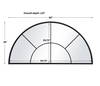 Rousseau Iron Window Arch Mirror, by Uttermost, 60" width x 30.5" height x 1.37" depth thumbnail 3