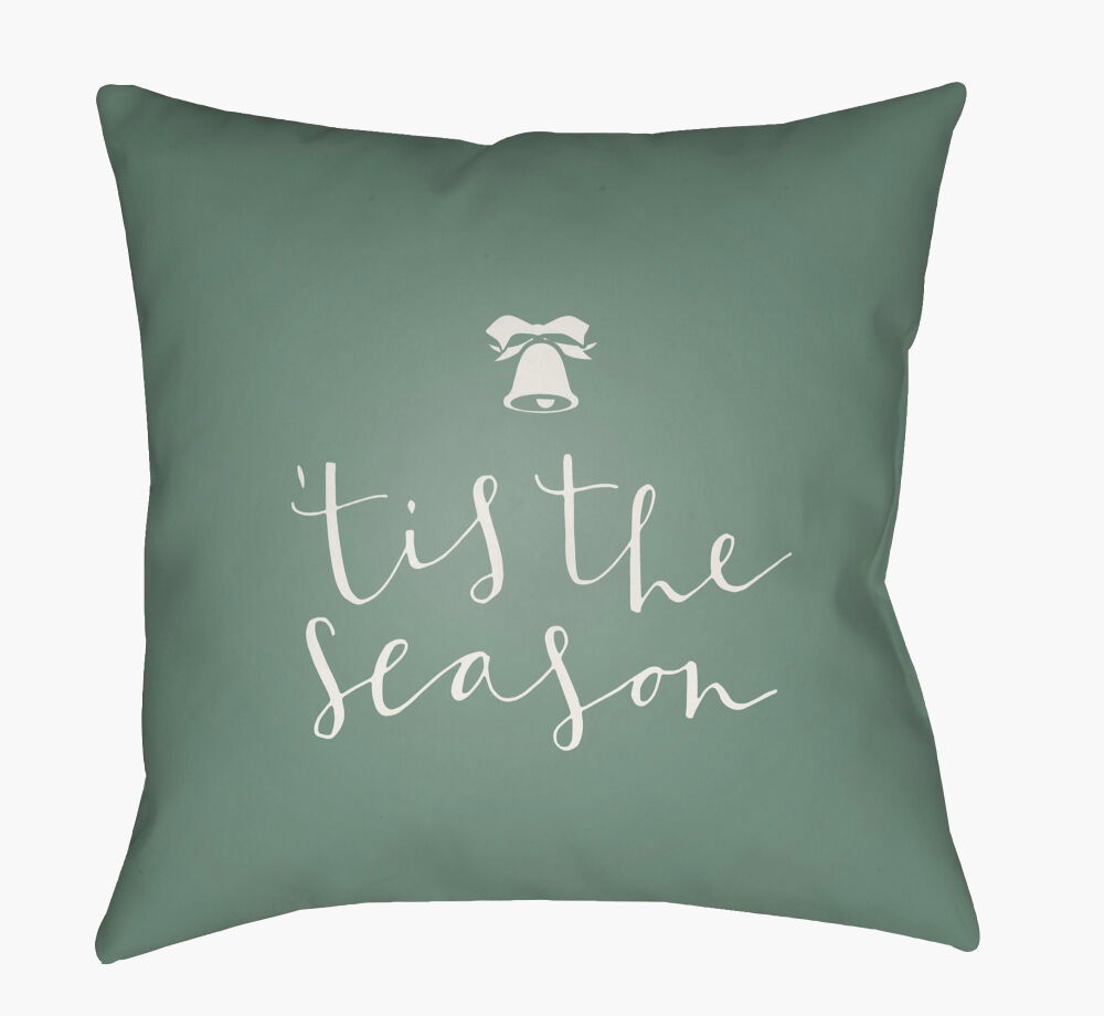 Tis The Season I Accent Pillow, Decorative Pillow by Surya, 18" length x 18" width